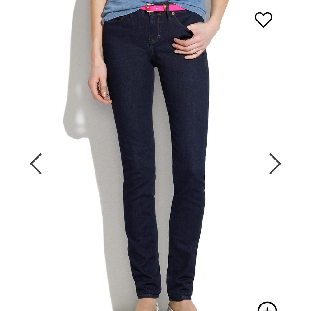Madewell Skinny Skinny Dark Wash Jeans - Picture 1 of 9